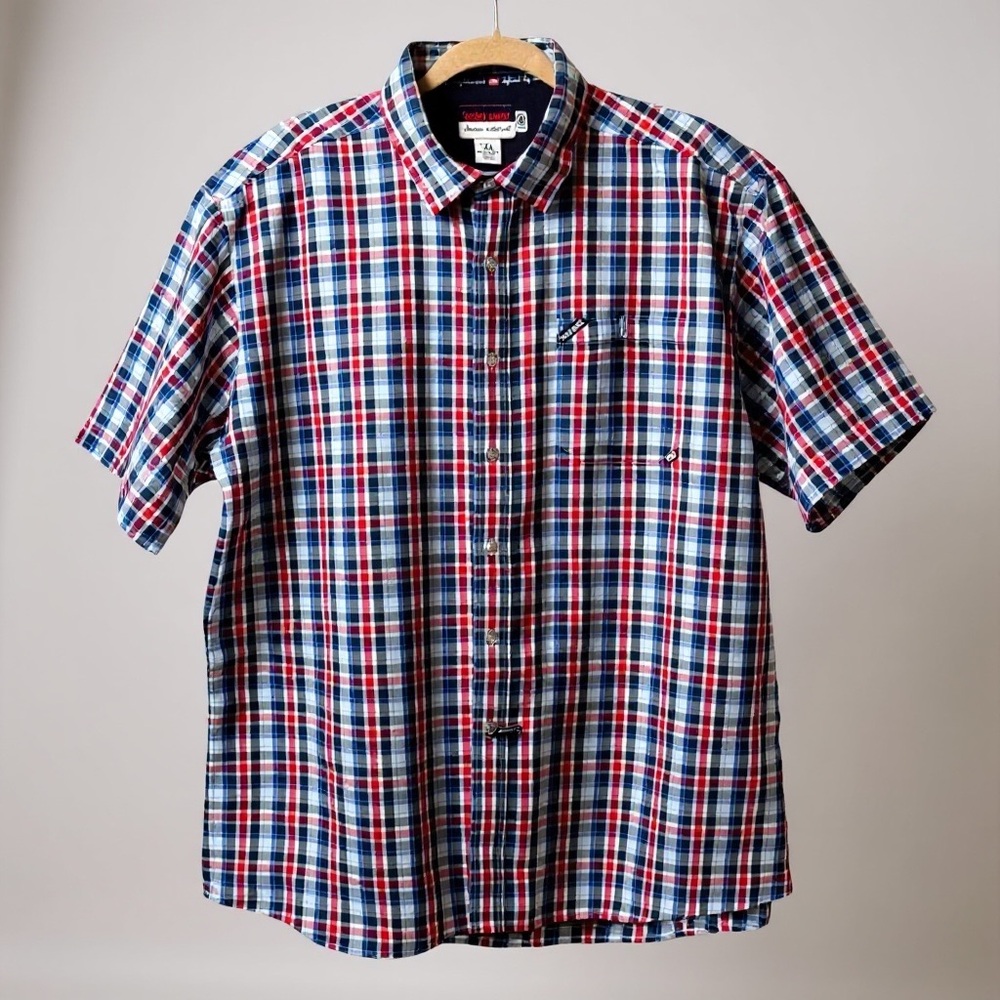 Ecko unltd Men’s‎ Button Down Plaid Short Sleeve Shirt Size XL